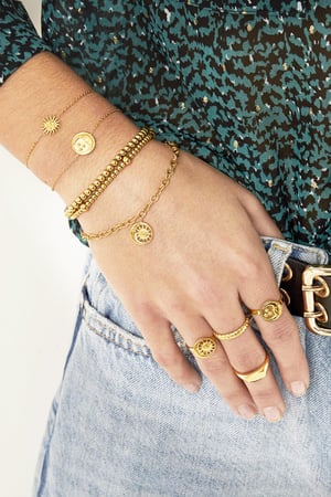 Bague Glowing Moon Argenté Acier inoxydable One size h5 Image2